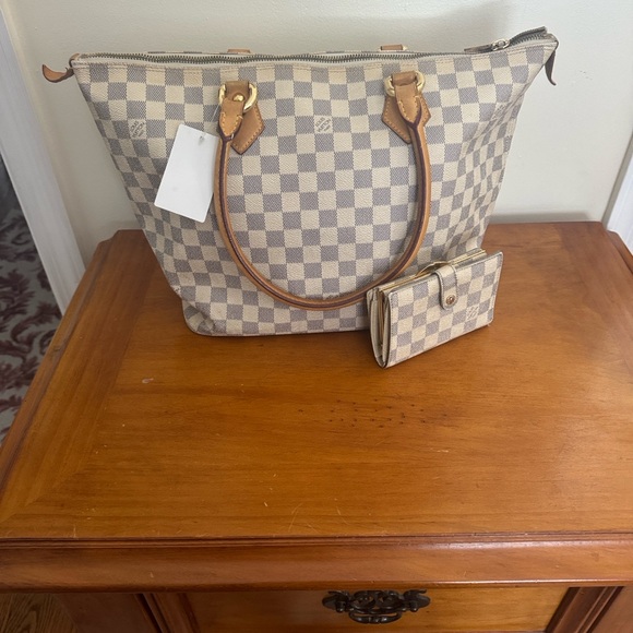 Handbags - Louis Vuitton Azur Damier Women's Tote Bag with wallet